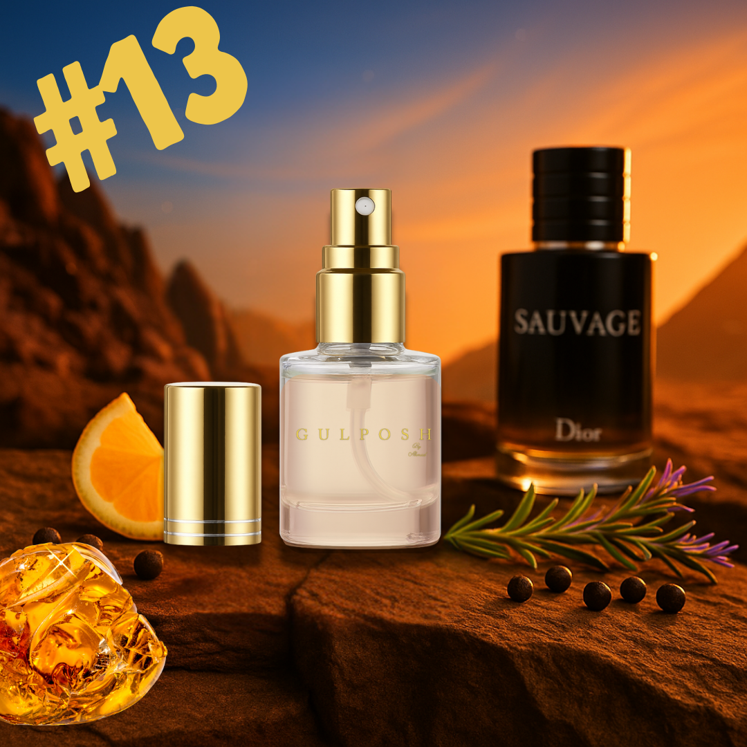 No. 13 -Amberwood,Bergamot,Ambroxan *Inspired by: Sauvage Dior