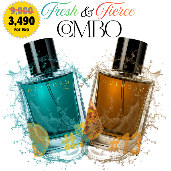 Gulposh Fresh & Fierce Combo | Best Long-Lasting Perfume Duo Pakistan | Intense Aquatic Fresh & Spicy Seductive Set