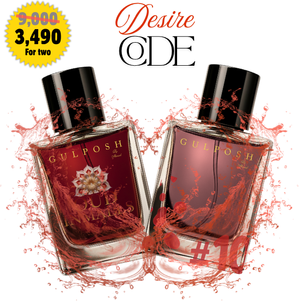 Gulposh Desire Code Combo | Best Seductive Lasting Perfume Duo Pakistan | Intense Oud Floral & Musk Set