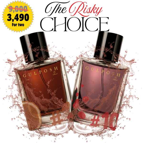Gulposh The Risky Choice Duo | Best Long-Lasting Perfume for Daring Unisex Wear Pakistan | Intense Amber & Musky Set