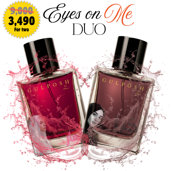Gulposh Eyes on Me Duo | Best Long-Lasting Compliment Getter Perfume for Women Pakistan | Intense Floral Musk & Vanilla Set