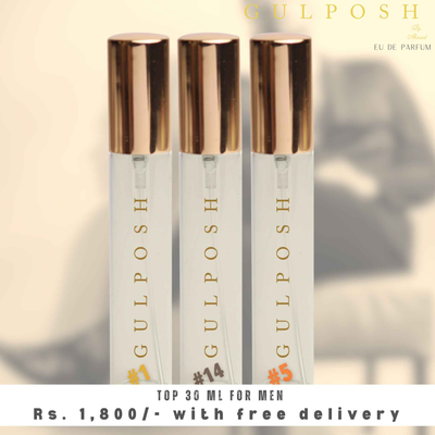Top 3 Men's Fragrances-Try Before You Buy-FREE Nationwide Delivery– Total 30ML-Refillable Bottles