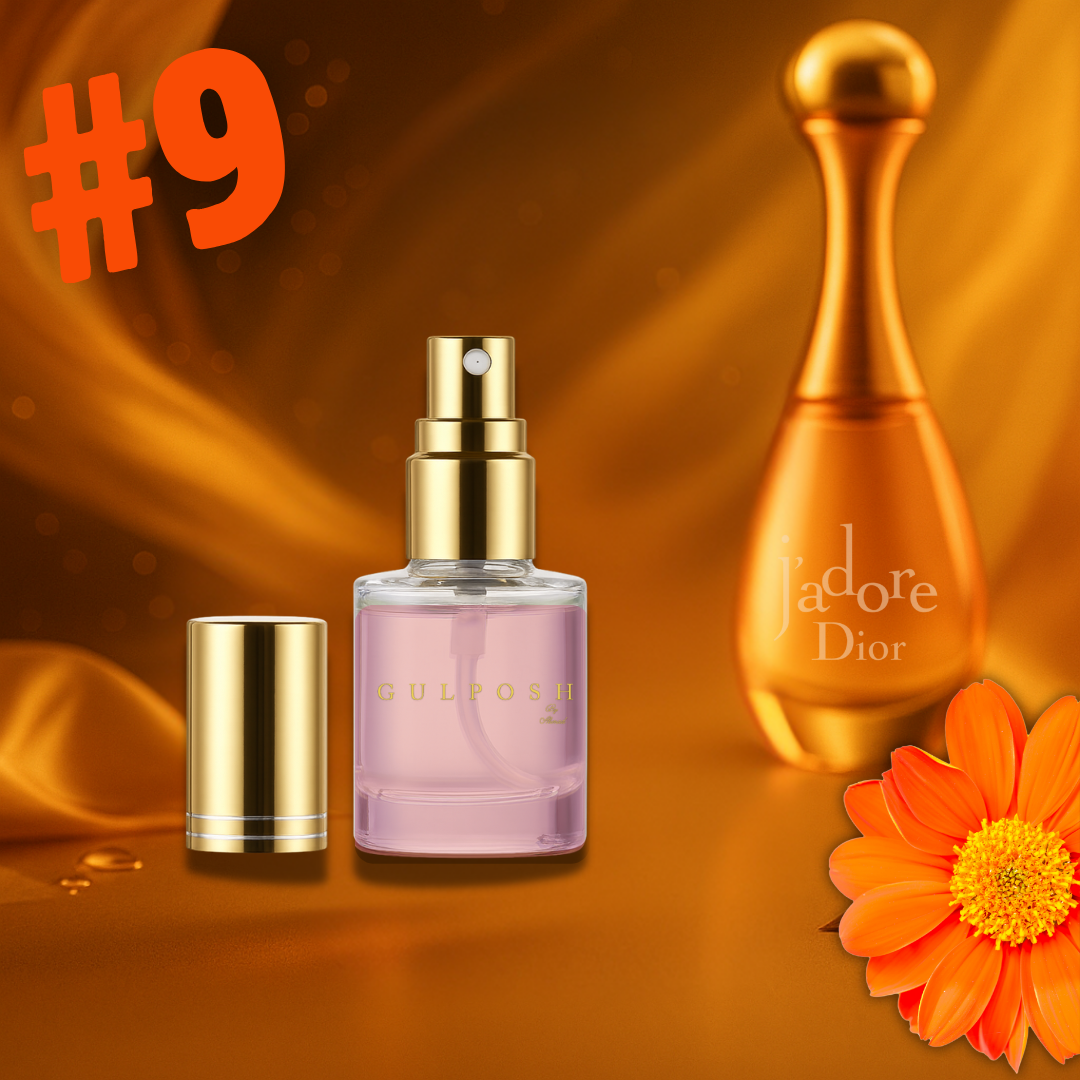 No. 9 - Tithonia Flower,Rose, Vanilla (Travel Size)